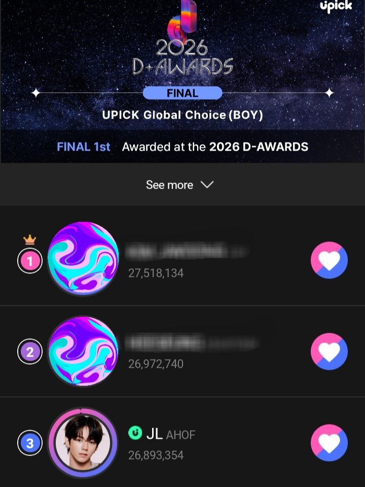 JLVPTeam's tweet image. 📢 UPICK COLLECTION REMINDER

Byeolbitdan/Starflares and JL stans — HOLD your jams! JL is holding strong at 3rd, but this battle is far from over. Stay disciplined, save your votes, and wait for our signal. When the right time comes, we strike together and reclaim the #1 spot!…