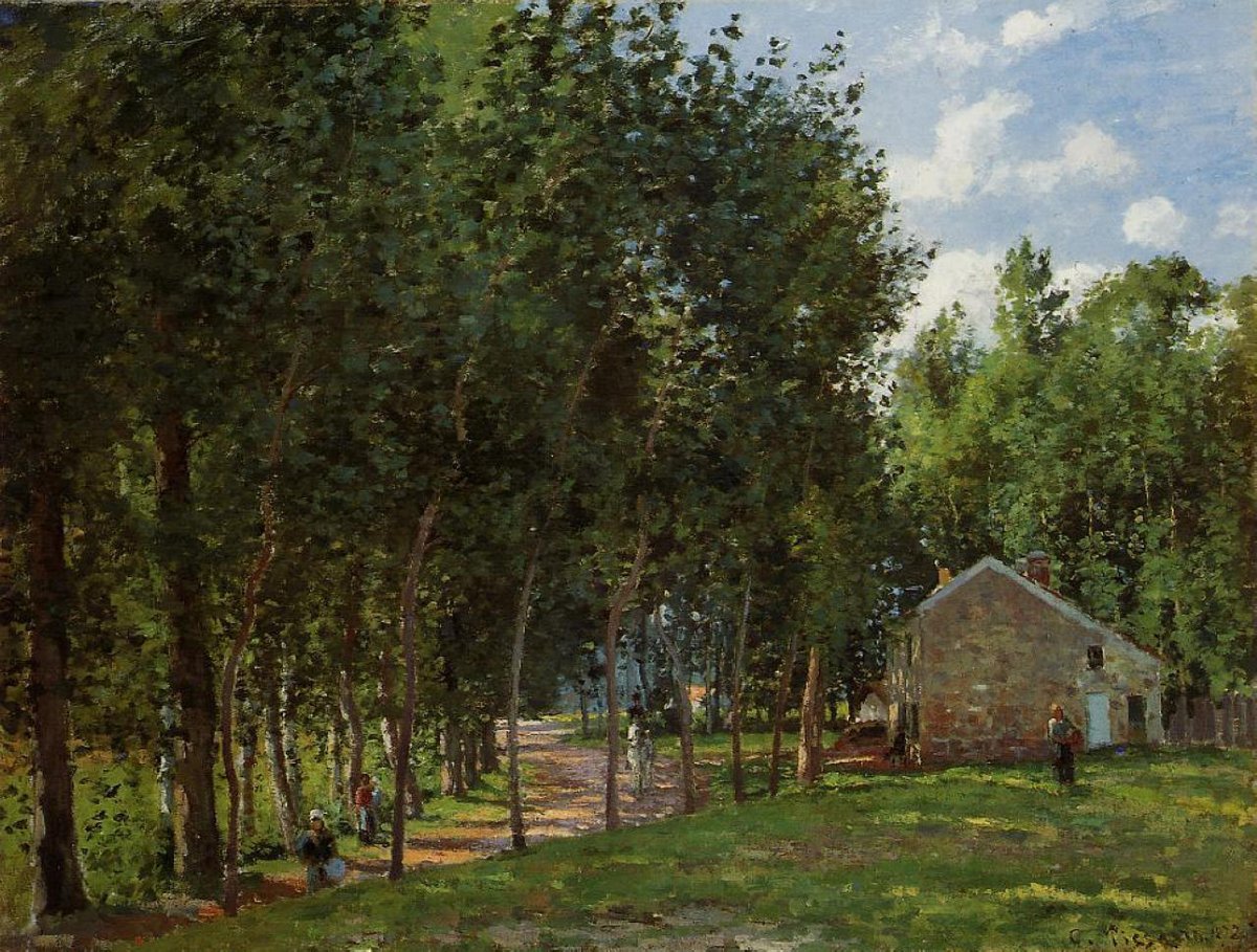 The House in the Forest #artbots #pissarro