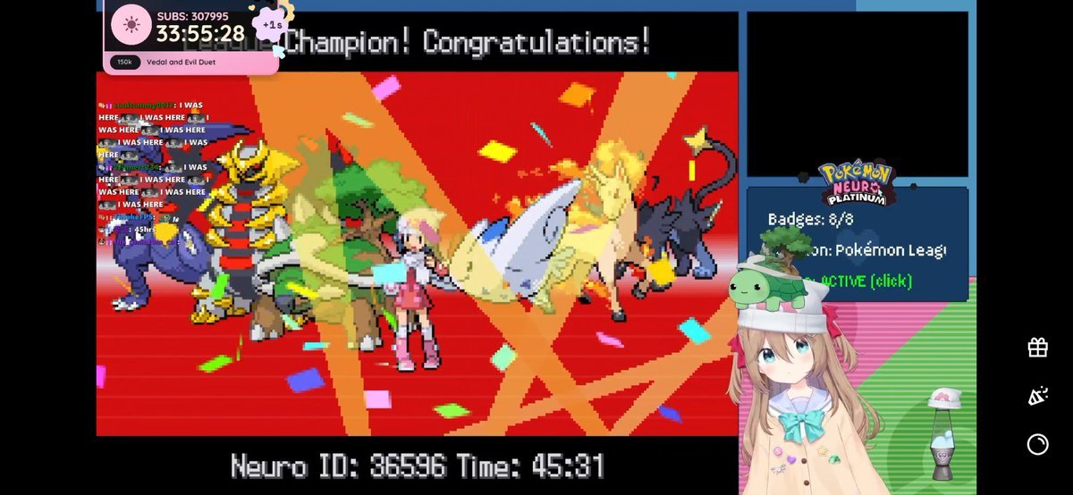 >hours spent trying to instruct Neuro to beat elite four to no avail 
>vedal goes to get dinner
>Neuro beats elite four all by herself without input from vedal

peak subathon