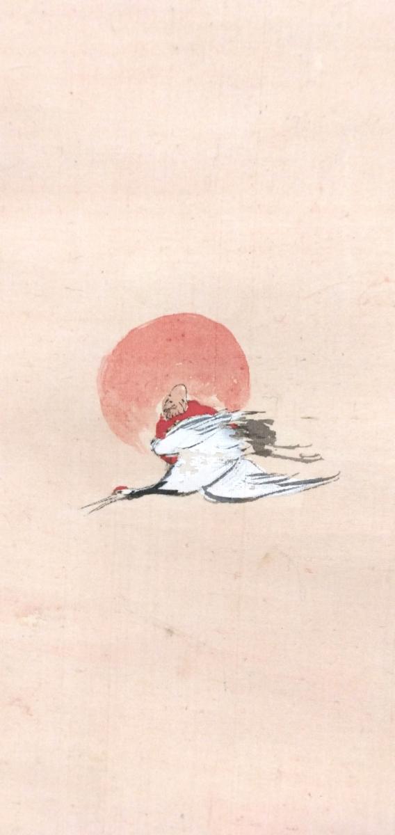 続き】八仙は、空を仰いで何かを祝っているようです。よく見ると画面