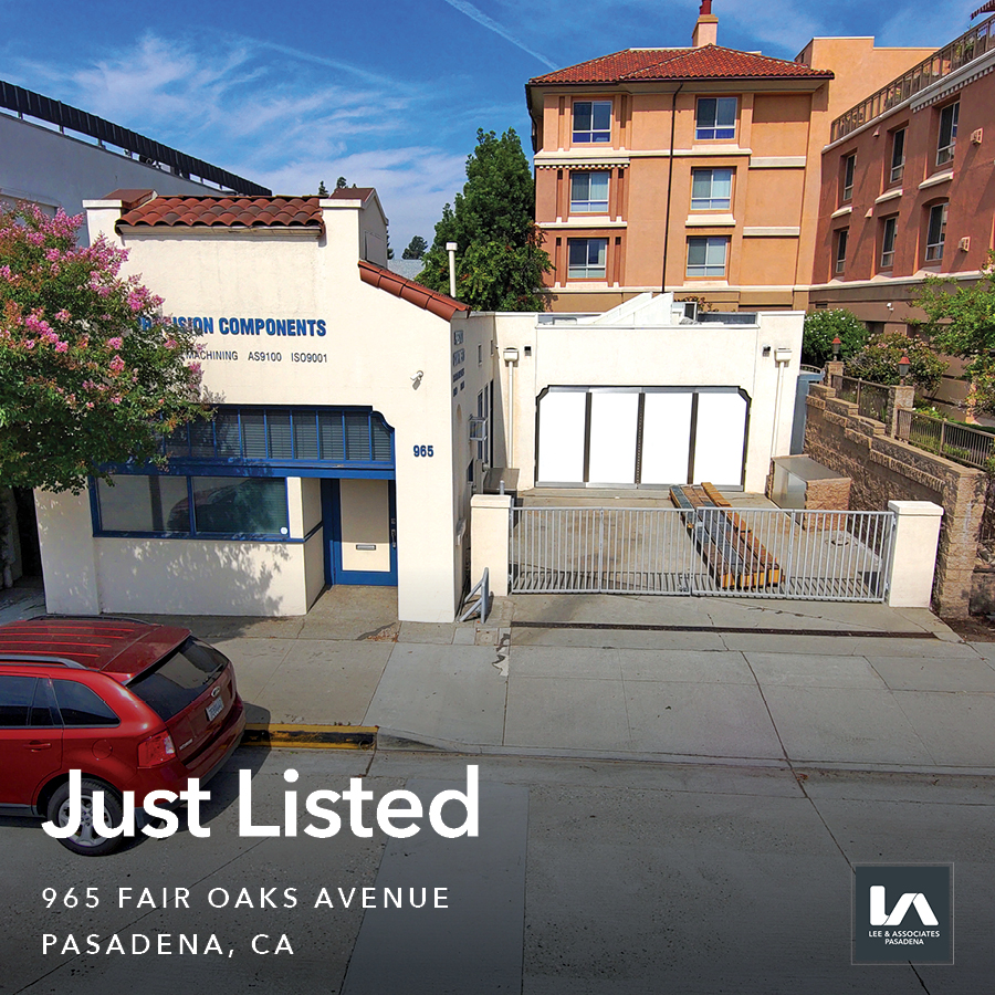 FOR SALE  📍  965 Fair Oaks Ave, Pasadena, CA
Lee &amp; Associates #Pasadena is proud to present For Sale, this owner-user flex/office property in Pasadena’s South Fair Oaks #Medical Corridor!

Exclusively Listed By
Mauricio Olaiz • 626.240.2773
Elliott Gallahan • 626.240.2785