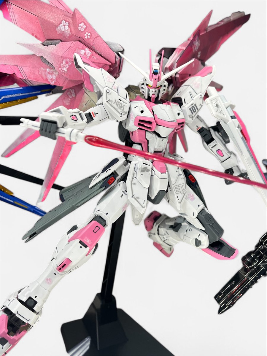 MGフリーダムガンダムver.2.0(桜バージョンw) Xでフリーダムをピンク色