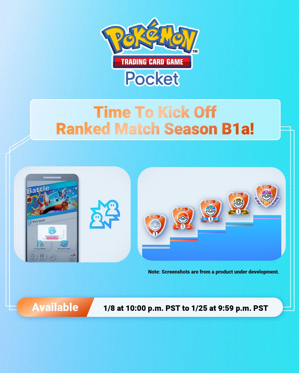 PokemonTCGP's tweet image. It's time! ⚔️