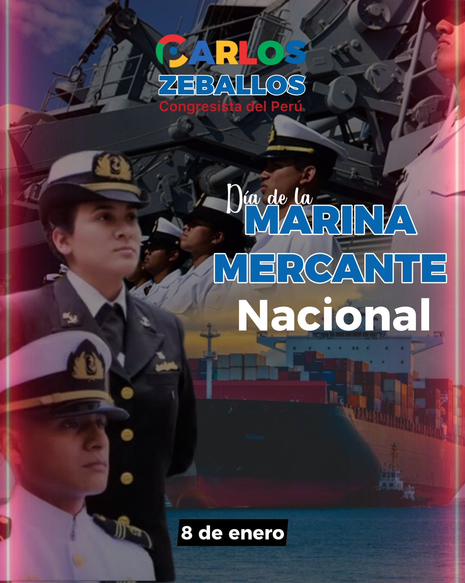 ⚓🇵🇪 Día de la Marina Mercante Nacional

Hoy rendimos homenaje a la Marina Mercante Nacional, pilar fundamental del comercio, la soberanía y el desarrollo económico del Perú. Reconocemos el esfuerzo y sacrificio de los hombres y mujeres que, con vocación y compromiso, contribuyen