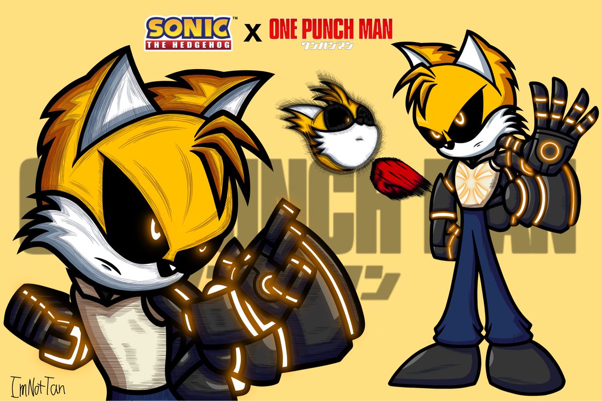 ImNotTan167's tweet image. #OnePunchMan x #SonictheHedgehog: Demon Fox Cyborg

#fanart #crossover #art #Sonic #OPM