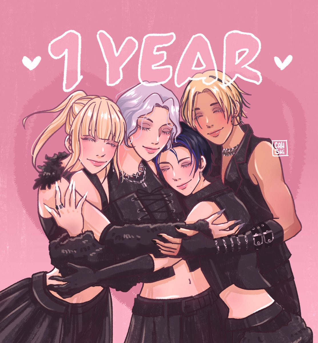 cahshi_'s tweet image. Thank you XLOV for 1 year of so much love 🥹💖 

#XLOVFanart #XLOV #WUMUTI #RUI #HYUN #HARU
