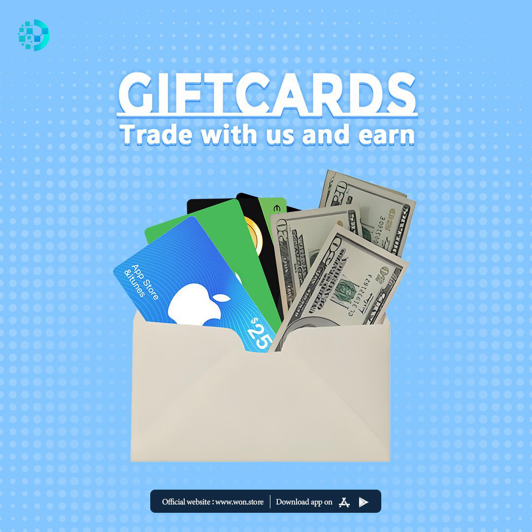 WonSellGiftCard's tweet photo. 🤔 Are your gift cards just sitting there, never earning anything?

At Won, every card has potential! Transactions generate income—easy and real! 💰

🔄🔄🔄https://t.co/9O7Y26uI4b https://t.co/4v9ibTQ55T