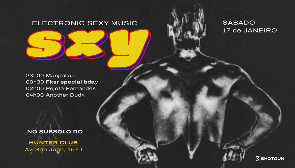 17 DE JANEIRO
shotgun.live/events/sxy-ele…