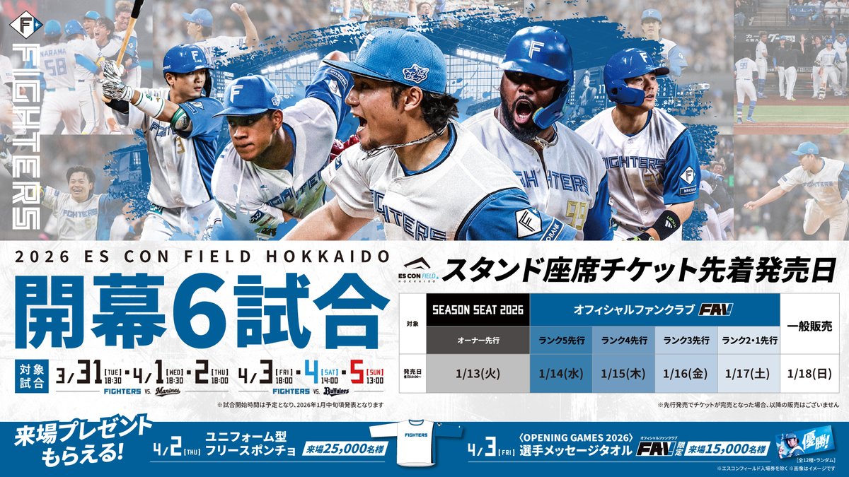 北海道日本ハムファイターズ公式 (@FightersPR) / Posts / X