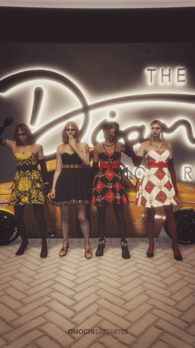 omochi_600's tweet photo. #GTAOnline 
#GTA5 
#RockstarGames
#DifferentStyles
#OneStatement 
#UrbanQueens 
#FashionLineup
#OMOCHILossantos
#武装戦線crew

Different styles. One statement. https://t.co/LOV5SBrPpw