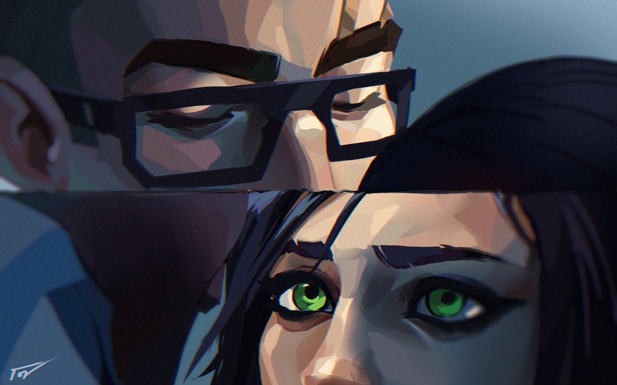 Luzdanaee's tweet image. Sketch of these two #VALORANT