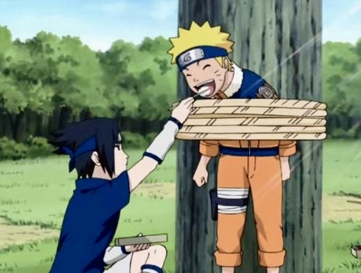 Wenn_catt's tweet image. You can't feed Naruto unless you're Sasuke. 
See how happy he is 😭🥹