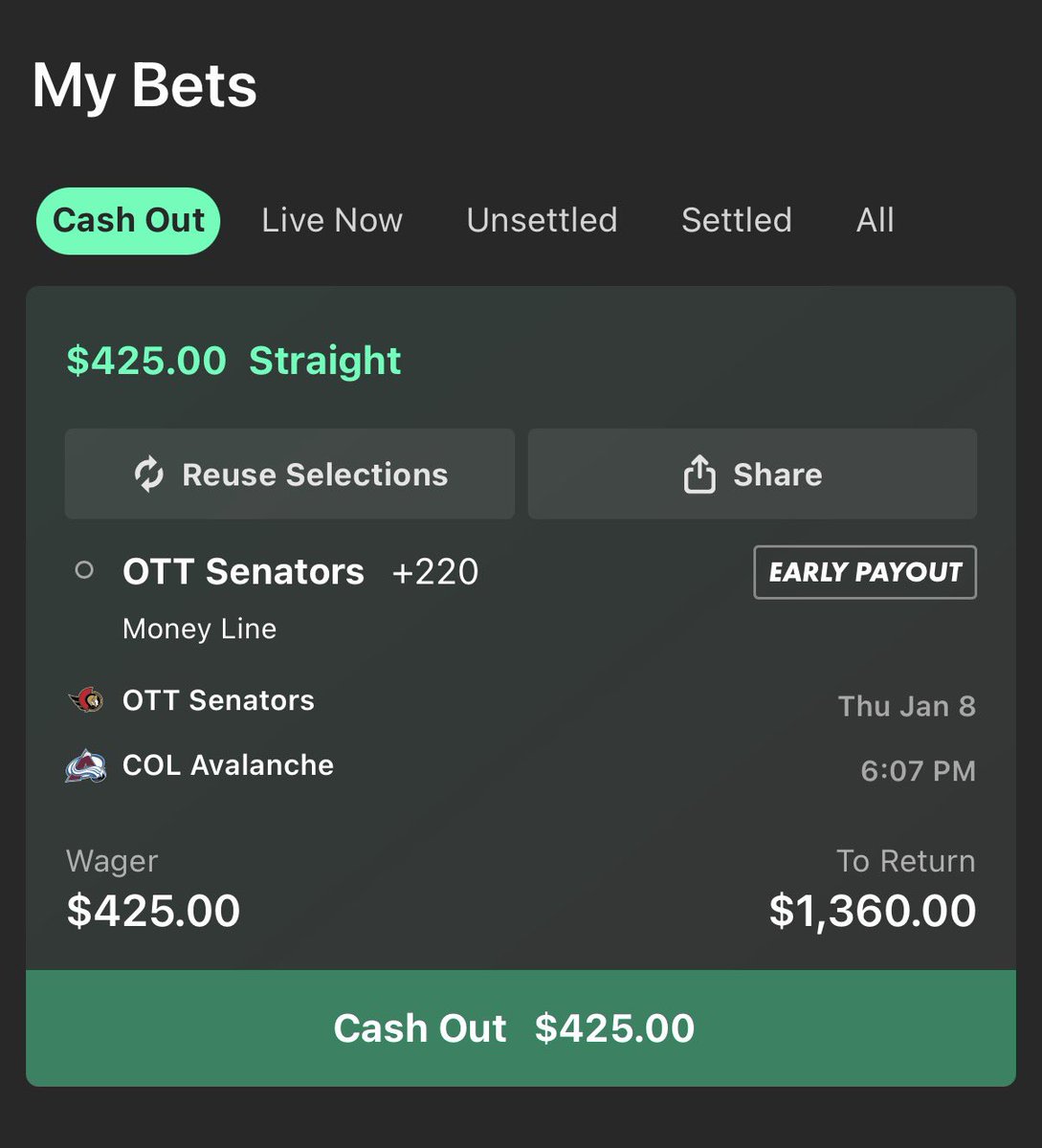 I expect nothing less than perfection tonight.

#GoSensGo