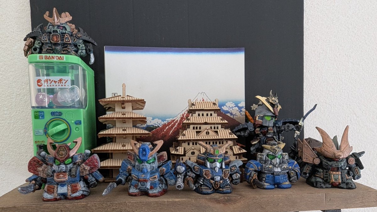 ガン消し闇将軍塗装しました😄造形が優れてる為か今まで塗装したガン消しの中で一番良く塗装できた気がします✨