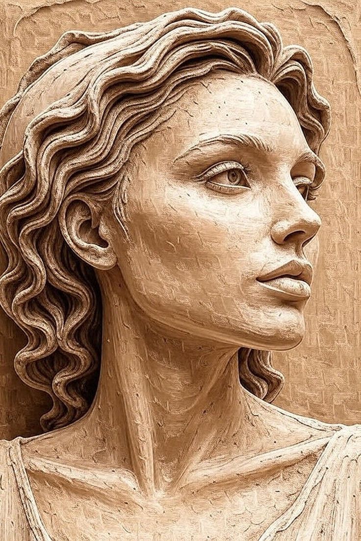 This fine art is ideally suited for luxury residential interiors that offers both classical beauty and a meditative presence. Its powerful blend of sculptural form, refined texture, and warm, timeless palette makes it a focal point for interior designers. pinterest.com/pin/5131993200…