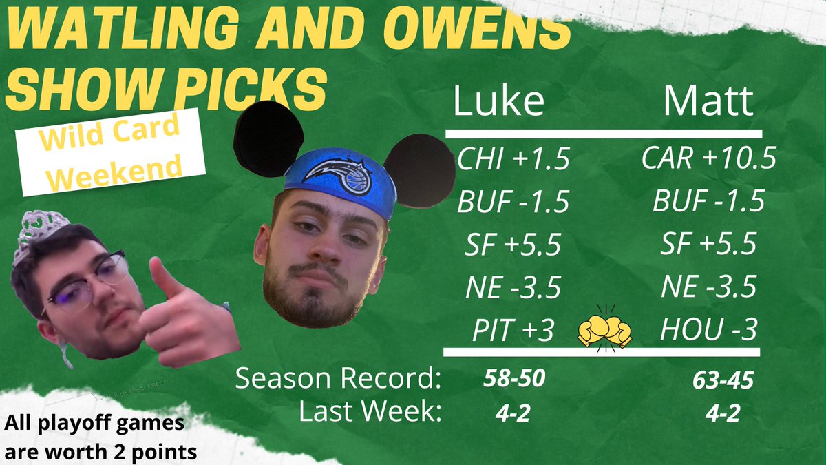 The Watling and Owens Show tweet media