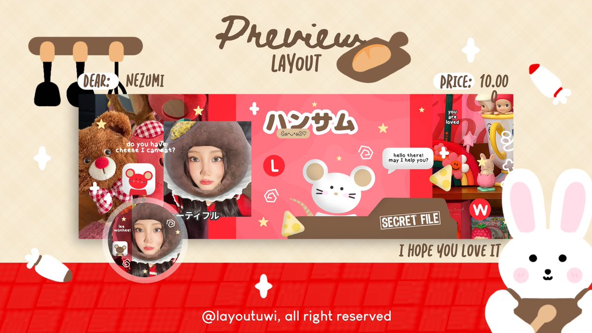layoutuwi's tweet image. help repost? thanks!

halo, aku bawa layout ready stock wonhee terbaru free retext, yg bisa di take di dm-ku sekarang juga. Yuk jajan♥️ #zonauang