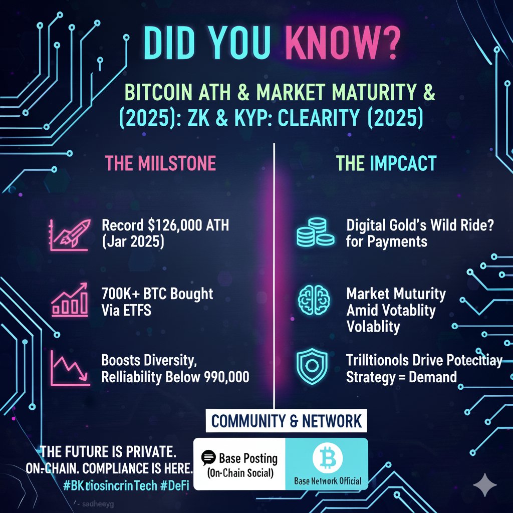 Did You Know? Bitcoin hit a record $126,000 ATH in 2025 amid ETF hype and  reserve talks, but ended the year down below $90,000 highlighting market  maturity amid volatility! Institutions bought 700K+