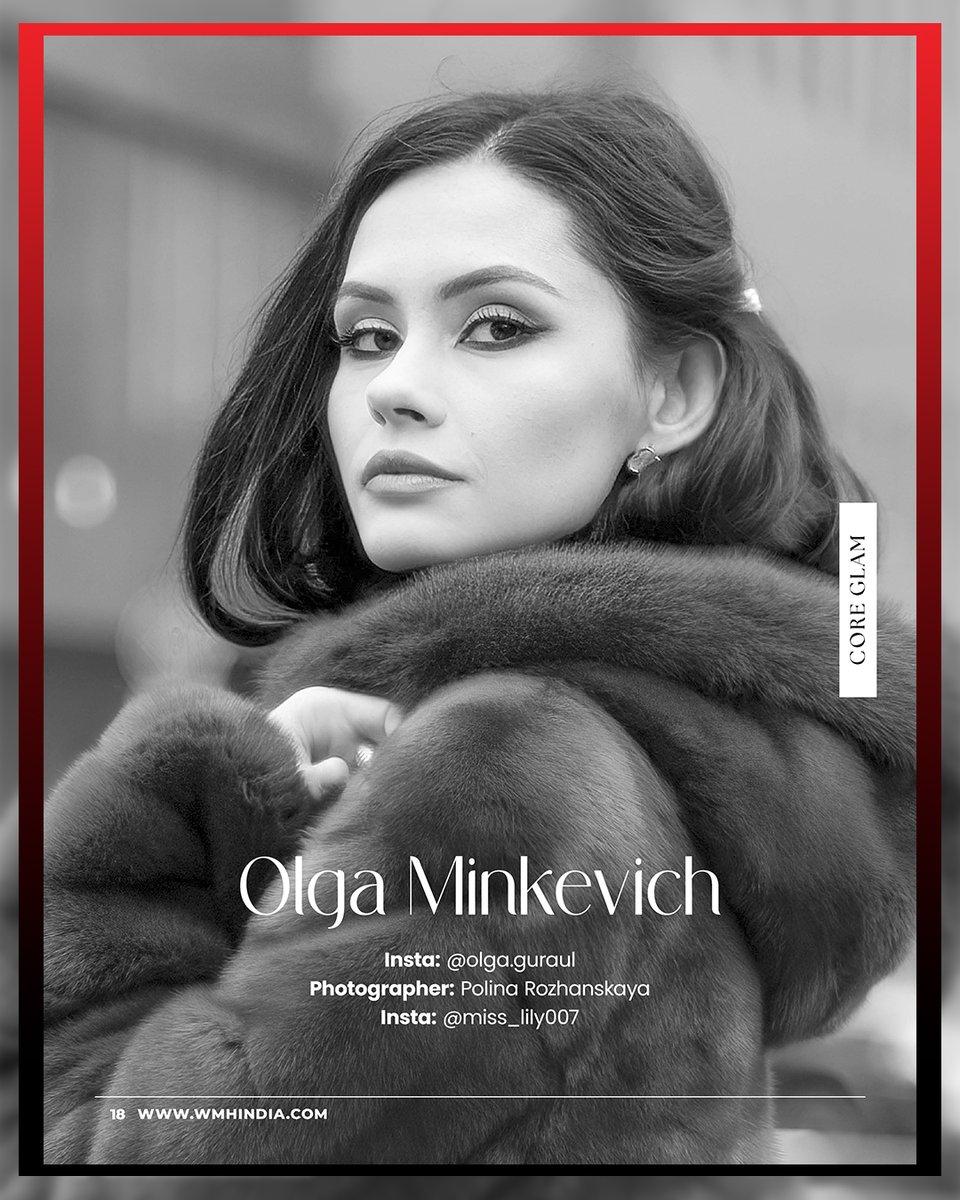 Core Glam: Olga Minkevich | EKALISE MODELS
Bold allure and contemporary elegance define this WMH India editorial. Captured by Polina Rozhanskaya and styled by MEHOFF, Olga delivers confident, high-fashion energy in every frame.

#WMHIndia #CoreGlam #OlgaMinkevich #HighFashion