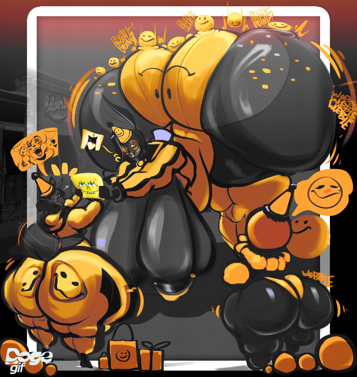 Doji giving Doodle their fweeking epic birthday gift :D