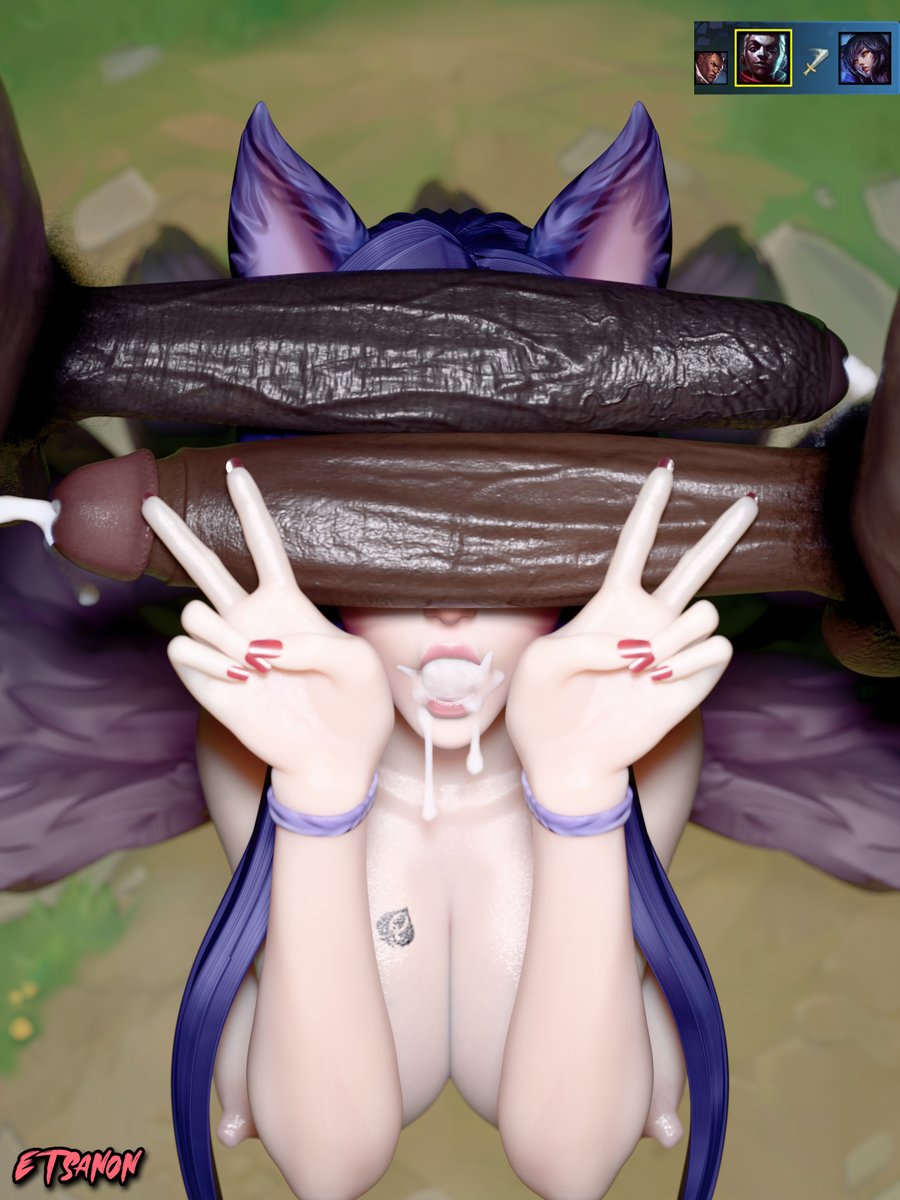 etsanon's tweet photo. Ahri gets BBC ganked mid ♠️💗♠️

Pose idea - inspo: @Awwrii0 https://t.co/sOM8hC9UAg