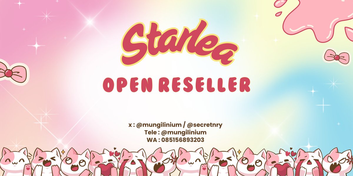 mungilinium's tweet image. hello Starlea lagi open reseller berbagai spess nih😍 ada grup di tele juga member udah 5k+ untuk kamu ba tele. yuu yang mau intip pl bisa dm akuu.  mensyen setelah dm yaa🤗🤍

#zonauang