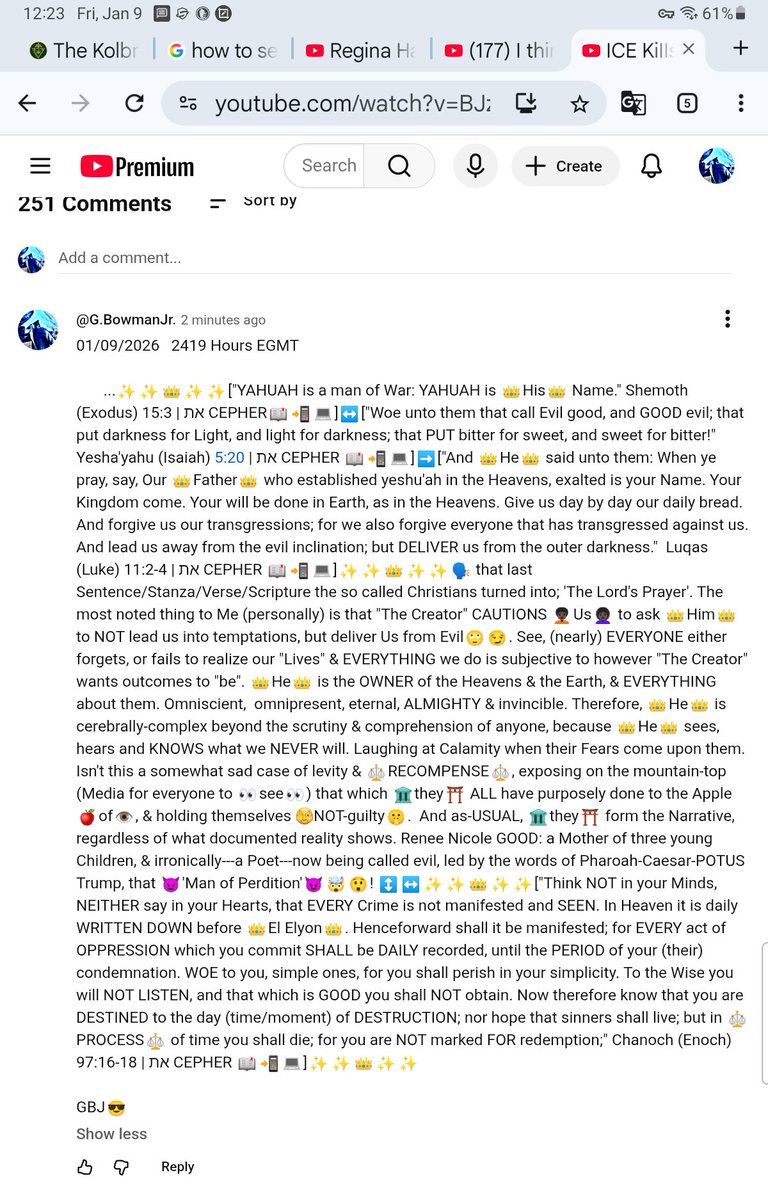 gbjay's tweet image. 🗿youtube.com/live/BJzuUlns9… ...I know People have KNOWN what the MANY saw &amp;amp; ALLOWED to happen to 🧑🏿‍🦱Yashar'el/Yahudah/Tsiyon👩🏿‍🦱 was &amp;amp; is pure Evil, but choose to be 🫣blind😵‍💫 until it happens to them. ---GBJ😎 #KTC #APTTMH #MHOE #YAH↩️