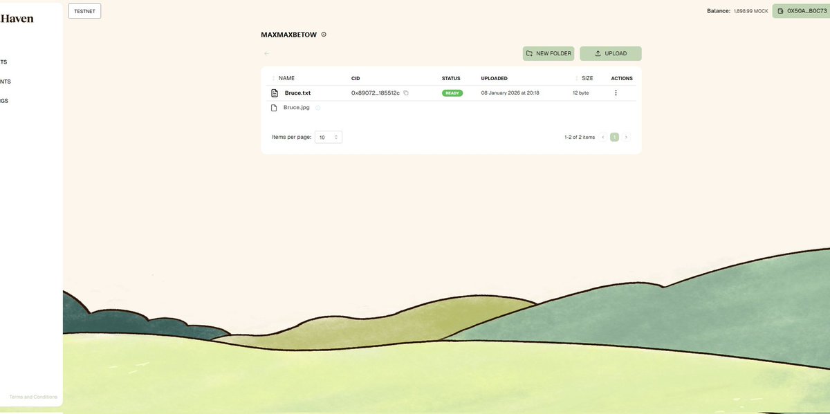 gm CT

just joined <a href="/DataHaven_xyz/">DataHaven 🫎</a> testnet. 

a decentralized data storage sanctuary where human and AI data coexist securely. 

it's built on ethereum, it offers verifiable, trust-minimized storage. 

try the testnet: apps.datahaven.xyz/testnet
