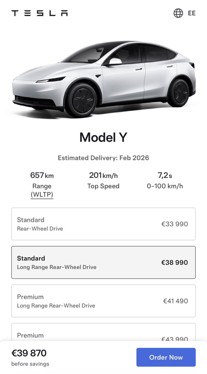 Clean Tesla tweet media