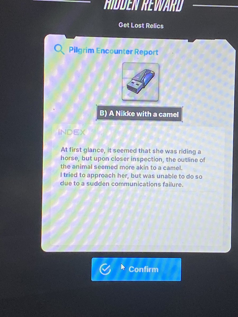 ModeObama's tweet image. Glad we finally got an answer for this mystery #NIKKE