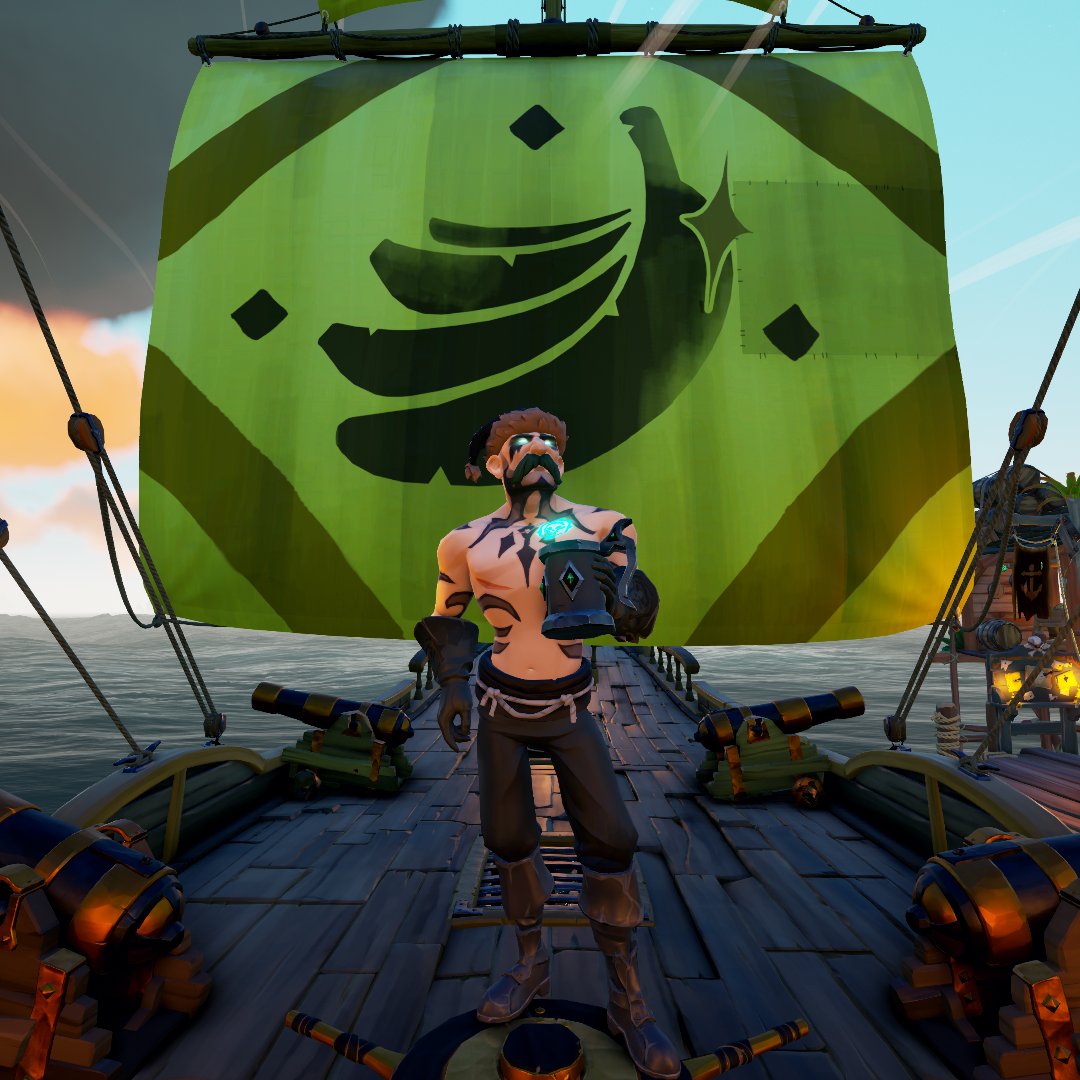 CapWholf_'s tweet photo. Is that the sail for Monkey Island?
#SeaOfThieves https://t.co/kE4GgiOsho