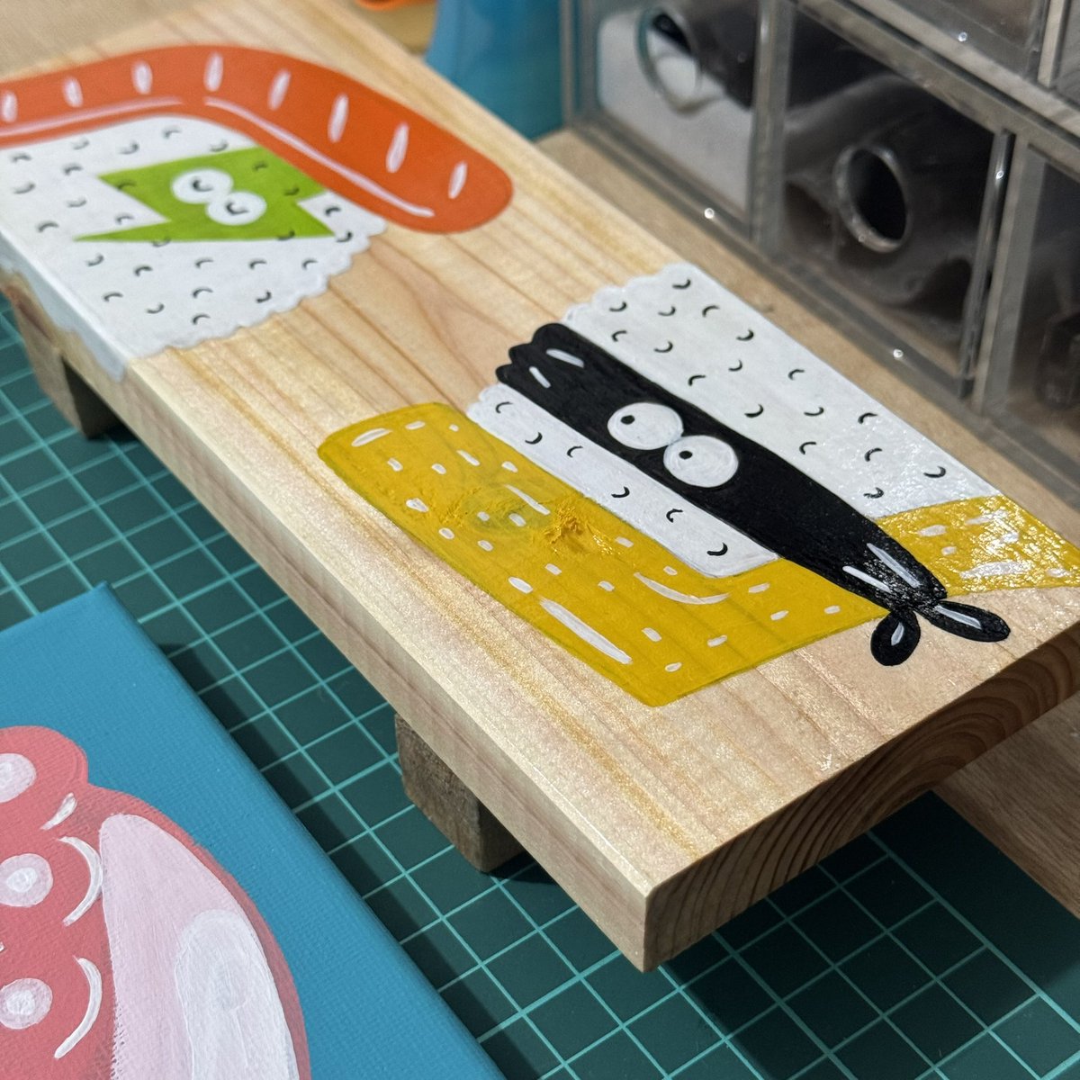 ナカオ☆テッペイ　手描き おしらせ】 1月10日（土）オンラインで 12時頃〜販売予定です☺️ この