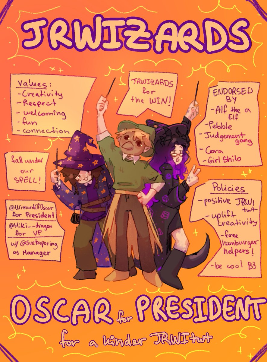 Svetaporing's tweet photo. VOTE #JRWIzards !! 
@_WizardOfOscar_ for #JRWItwtPresident !!
@miki__dragon for VP !! https://t.co/qnPQnnneCi