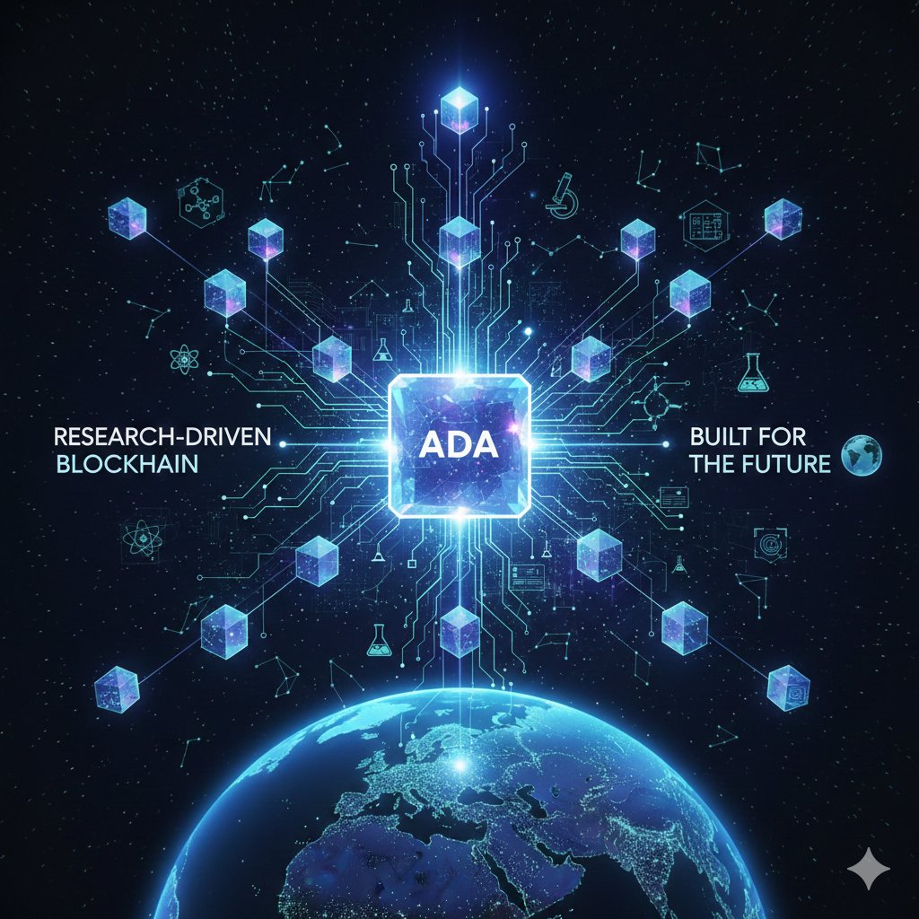 ⚡ ADA at the core of a research-driven blockchain. Built for the future 🌍 # ADA #Cardano #Crypto #Web3 #BlockchainTechnology