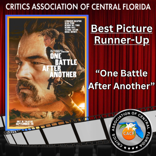 CACF_Critics's tweet image. Best Picture Runner-up: 
One Battle After Another
@onebattlemovie @warnerbros #CACF2025