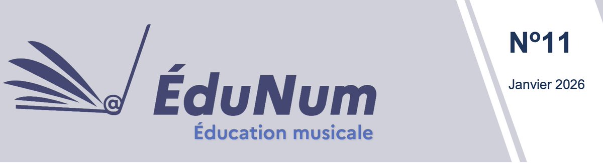 📌Publication #ÉduNum #ÉducationMusicale n°11 : Musique, numérique et esprit critique🎶
✅Ravel à l'honneur
✅Création numérique
✅Éducation aux médias : usage de l'IA générative, lutte contre la désinformation musicale, apport des neurosciences

➡️eduscol.education.fr/4123/les-lettr…