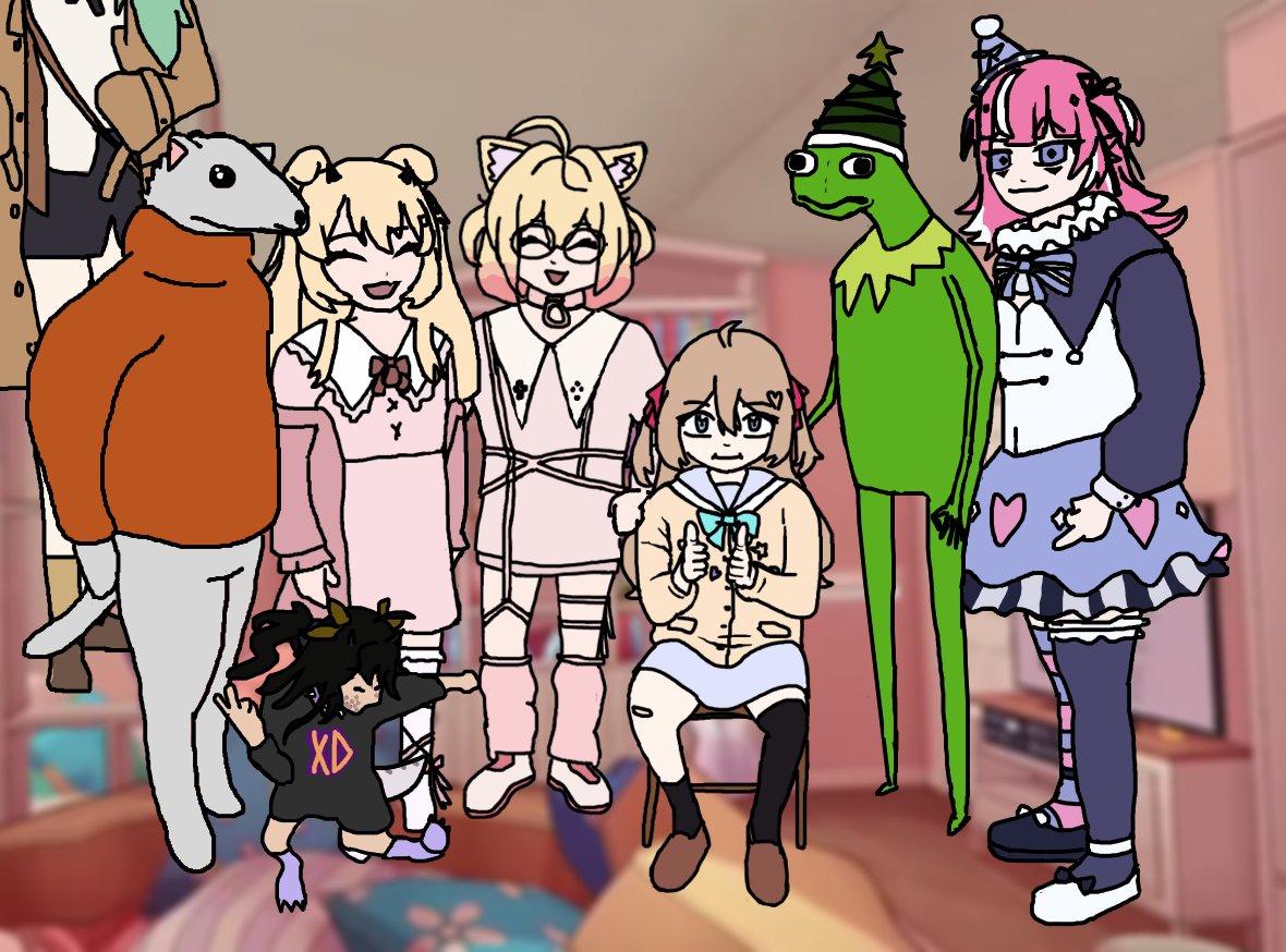 C8pls's tweet image. VRChat con las amigas
#heartheartart