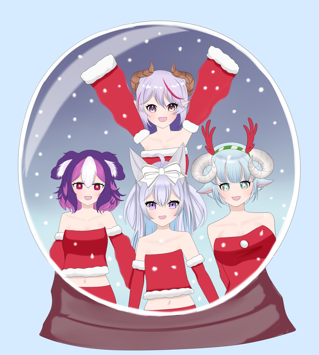 <a href="/ophis__/">Ophis</a> Y ahora, mostramos a todos los participantes! Agradecemos todo su esfuerzo y su tiempo y nos tomamos este espacio para compartirlos!

<a href="/kurisu_art71335/">Kurisu Art</a>
 y su hermoso globo de nieve, que pasara si lo agitamos?

#MerryPromiseArt