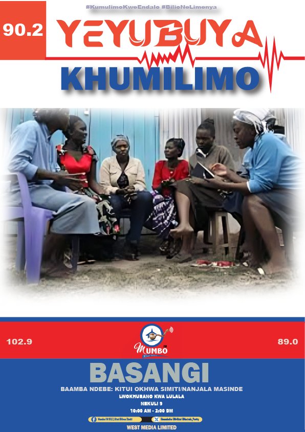 #YeyubuyaKhumilimo, #KumulimoKweNdalo. KIMILEMBE!!! ENDALO YE KAMALAKA!!! Khusili ne Chingano che Khurakikha Kumwiko.   LUSIMO: CHOMUTELWA CHILIA SOLO NANGWE!!  Nanjala ne Okhwa Simiti - CKS  . Lusimu: 0710728882/0759375305 - Burume: 23669 X: <a href="/MrKitui/">Kitui Smith, Caleb</a>