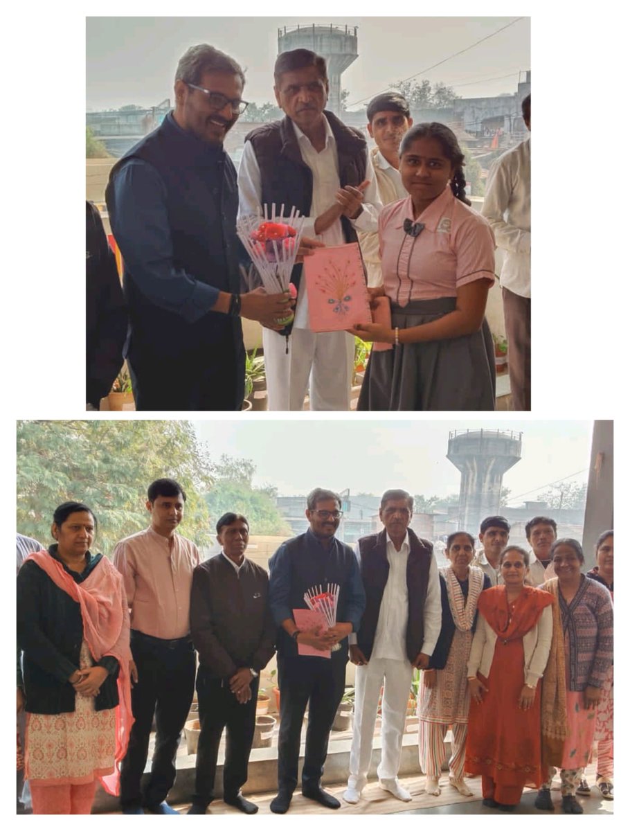 CollectorAnd's tweet photo. આજરોજ પ્રાથમિક કન્યા શાળા, આસોદરની મુલાકાત લઇ બાળકો સાથે પ્રાર્થના સભામાં ભાગ લીધો. મધ્યાહન ભોજનની ગુણવત્તાની ચકાસણી કરી તથા બાળકો સાથે સંવાદ કરીને શિક્ષણ વ્યવસ્થા અને વિકાસ માટે શિક્ષકશ્રીઓને માર્ગદર્શન અને જરૂરી સૂચનો આપ્યા. https://t.co/cSBbyNL6nr