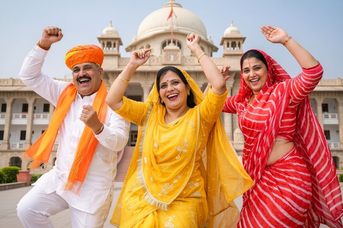 Parihar_India's tweet photo. विधायक विकास निधि के अनर्गल उपयोग के आरोप में #BJP के रेवंत राम डांगा #Comgress की अनीता जाटव और निर्दलीय रितु बनावत की खुशी की इस खास तस्वीर को आप क्या कैप्शन देंगे?
#Rajasthan @sunilpoonia_ @SagarNemiwal @ManzuDinesh @seemabadiyasar @NamitaSharmaSV @Kapil_Jyani_ @bs_rupawat https://t.co/dTLcbXbZUb