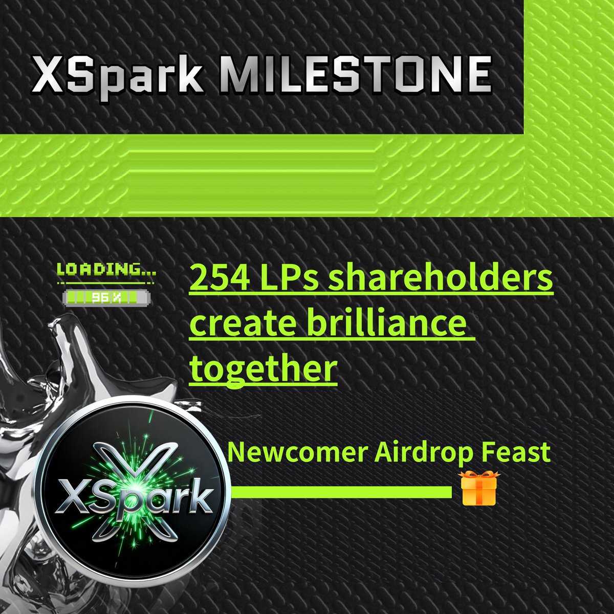 The development of our xspark partners is fantastic! We now have 254 LP shareholders! 
🔷From today onwards, we will continue to repurchase! Part of the repurchased tokens will be destroyed, while the rest will be used for airdrops of xspark candies during community meetings.