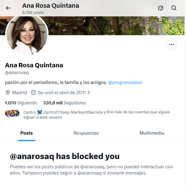 remerikos's tweet image. Mira @ristomejide 

Mira @CristinaGa31945 

Vuestra adorada ANA ROSA QUINTANA (@anarosaq) retuiteando al nazi desdentado @daniesdsk amenazando y haciendo un llamamiento al acoso de la familia de @IreneMontero y @PabloIglesias 

Por si os queda un atisbo de vergüenza
