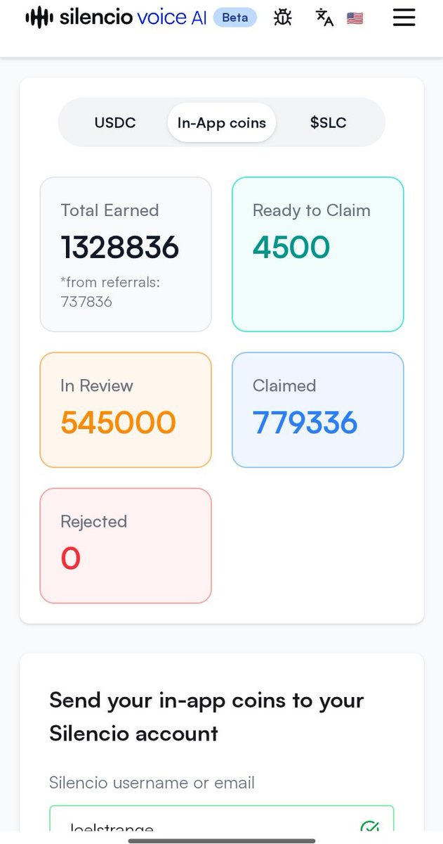 eMRight2's tweet image. Make $10 per hour creating top-notch voice recordings with @silencioNetwork 
   
What you need :
- A smartphone
- A quiet space

Mode of payment: USDC 
Link : ai.silencio.store/?ref=2N8G0R

Referral code - 2N8G0R