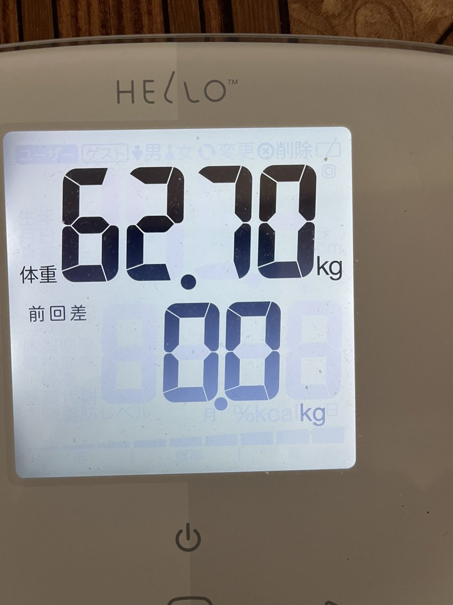 WaLend2016's tweet image. 【ダイエット18日目】

今朝の体重
→ 昨日と変わらず。

体脂肪率は
→ 少しずつ減少。

体重は停滞する日もあるけど、
中身（体脂肪）が動いているならOK。

数字は都合よく切り取らない。
淡々と記録して、検証を続ける。

#ダイエット
#体重記録