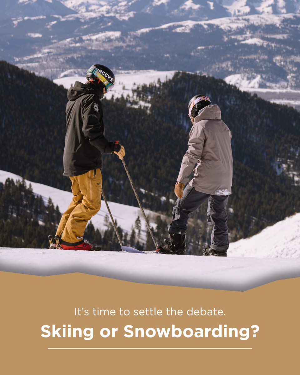 visitwyoming's tweet photo. The ultimate showdown is officially here. Are you Team Skiing ๐ฟ or Team Snowboarding ๐ ? Sound off in the comments โฌ๏ธ
๐Teton County
#ThatsWY #Wyoming #WyomingUSA #WyoLife #VisitTheUSA https://t.co/yIvmT4V11D