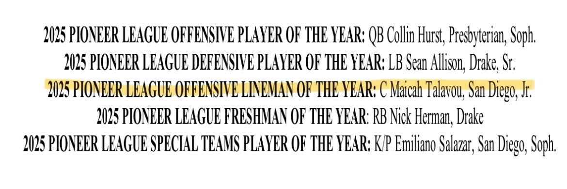 theonlymaicah's tweet photo. Blessed to be named Phil Steele PFL Offensive Lineman of the Year! https://t.co/xOKreLvjqu