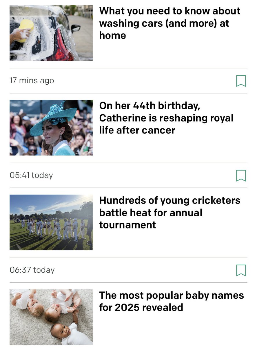 JulietMosesNZ's tweet photo. Don’t worry guys just checked RNZ and I found the 10th story in the world section is about Iran. It’s not on the homepage but that’s got much more important news like what you need to know about washing cars at home (a push alert) and the most popular baby names of 2025. https://t.co/QLTLfyxFNa
