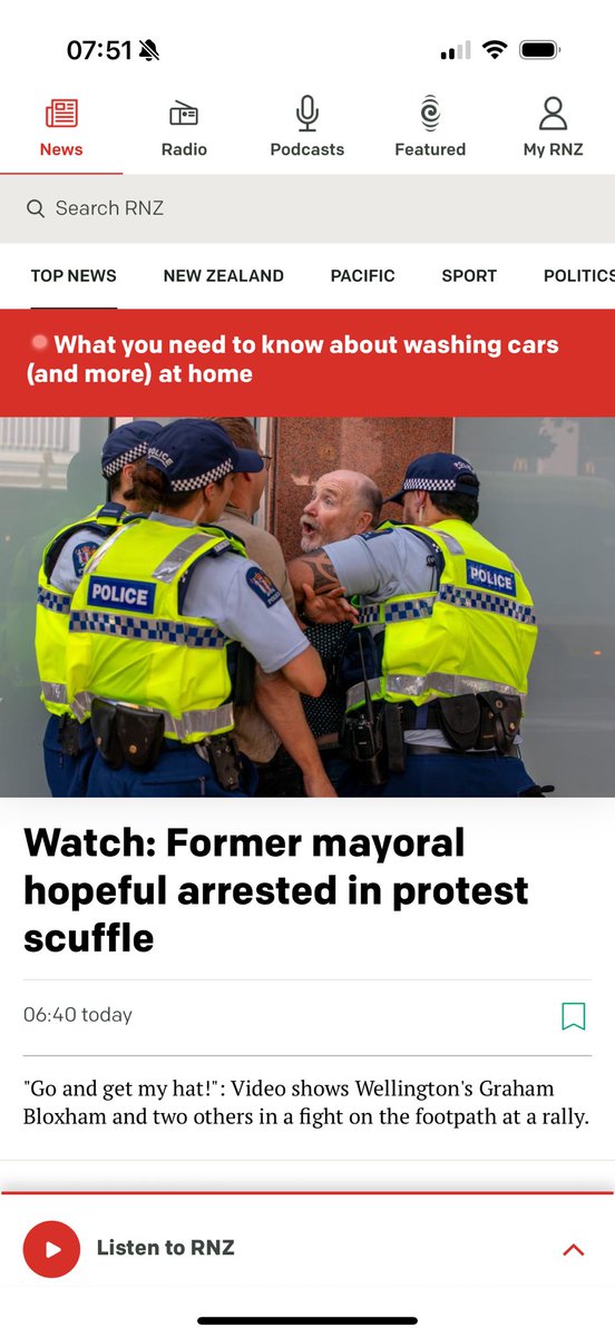 JulietMosesNZ's tweet photo. Don’t worry guys just checked RNZ and I found the 10th story in the world section is about Iran. It’s not on the homepage but that’s got much more important news like what you need to know about washing cars at home (a push alert) and the most popular baby names of 2025. https://t.co/QLTLfyxFNa
