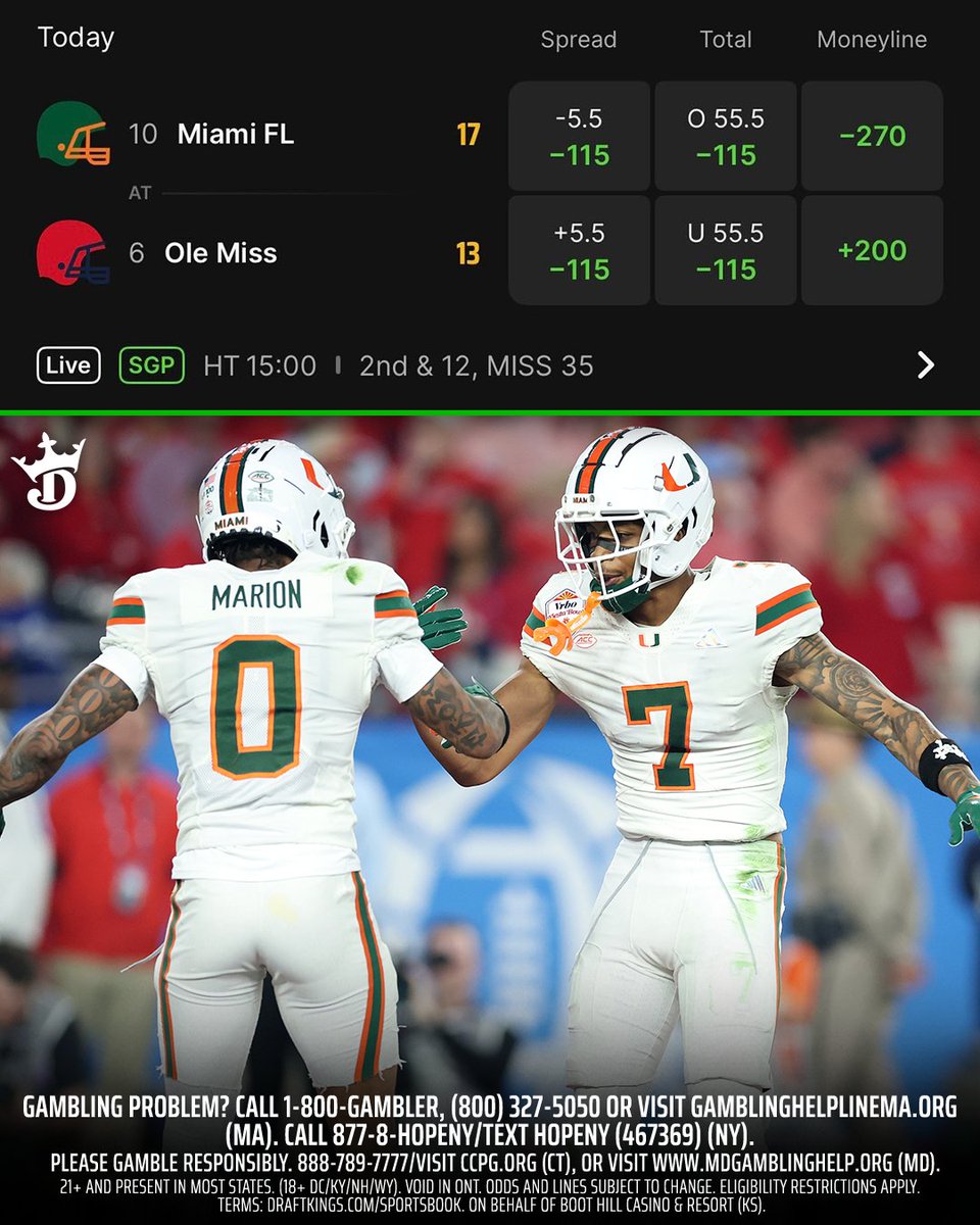 DraftKings Sportsbook tweet media